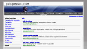 What Jobsjungle.com website looked like in 2011 (12 years ago)