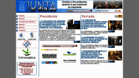 What Juntaaldia.es website looked like in 2012 (12 years ago)