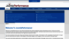 What Joomlaperformance.com website looked like in 2012 (12 years ago)