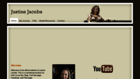What Justinejacobs.com website looked like in 2012 (12 years ago)