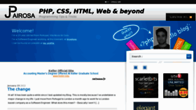 What Joseairosa.com website looked like in 2012 (11 years ago)