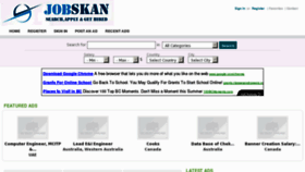 What Jobskan.com website looked like in 2012 (11 years ago)
