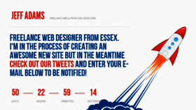 What Jeffadams.co.uk website looked like in 2012 (11 years ago)