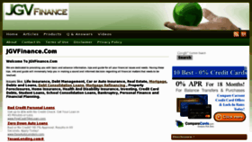 What Jgvfinance.com website looked like in 2012 (11 years ago)
