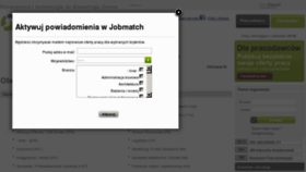 What Jobmatch.pl website looked like in 2012 (13 years ago)