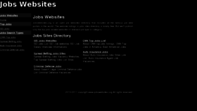 What Jobswebsites.org website looked like in 2012 (11 years ago)