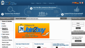 What Join2buy.com website looked like in 2012 (11 years ago)