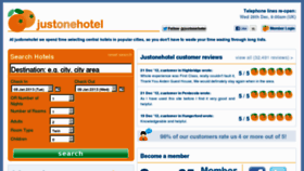What Justonehotel.com website looked like in 2012 (11 years ago)