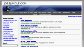 What Jobsjungle.com website looked like in 2012 (11 years ago)