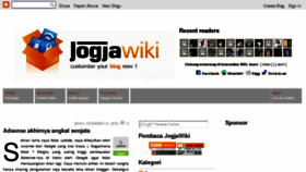 What Jogjawiki.com website looked like in 2011 (13 years ago)