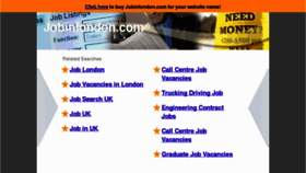 What Jobinlondon.com website looked like in 2013 (11 years ago)