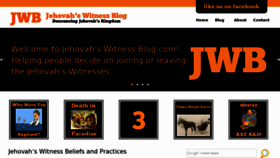 What Jehovahswitnessblog.com website looked like in 2013 (11 years ago)