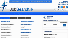 What Jobsearch.lk website looked like in 2013 (11 years ago)