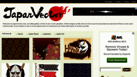 What Japanvector.com website looked like in 2013 (11 years ago)