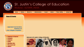 What Justinedn.org website looked like in 2013 (10 years ago)