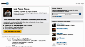 What Joseairosa.com website looked like in 2013 (10 years ago)