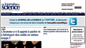 What Journaldelascience.fr website looked like in 2013 (10 years ago)