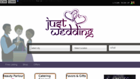 What Justwedding.in website looked like in 2013 (10 years ago)