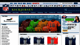 What Jerseykick.com website looked like in 2013 (10 years ago)