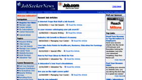 What Jobseekernews.com website looked like in 2013 (10 years ago)