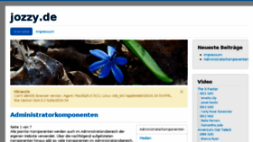 What Jozzy.de website looked like in 2013 (10 years ago)