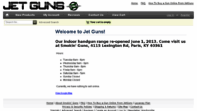 What Jetguns.com website looked like in 2013 (10 years ago)
