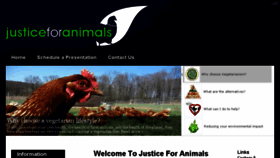 What Justiceforanimals.net website looked like in 2013 (10 years ago)
