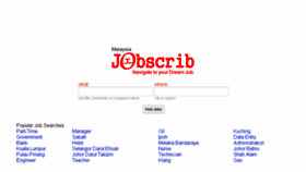 What Jobscrib.com website looked like in 2014 (10 years ago)