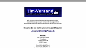 What Jim-versand.de website looked like in 2014 (10 years ago)