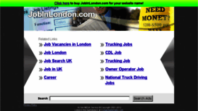 What Jobinlondon.com website looked like in 2014 (10 years ago)