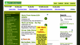What Jobs-career-listing.com website looked like in 2014 (10 years ago)