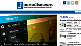 What Journalismes.info website looked like in 2014 (10 years ago)