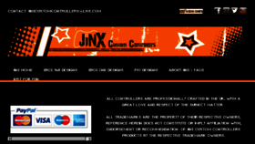 What Jinxcustomcontrollers.com website looked like in 2014 (10 years ago)