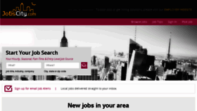 What Jobscity.com website looked like in 2014 (10 years ago)
