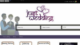 What Justwedding.in website looked like in 2014 (10 years ago)