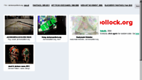 What Jacksonpollock.org website looked like in 2014 (10 years ago)