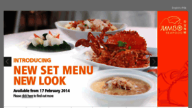 What Jumboseafood.com.sg website looked like in 2014 (9 years ago)
