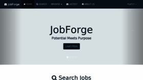 What Jobforge.com website looked like in 2014 (9 years ago)