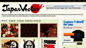What Japanvector.com website looked like in 2014 (9 years ago)