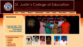 What Justinedn.org website looked like in 2014 (9 years ago)