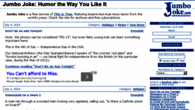 What Jumbojoke.com website looked like in 2014 (9 years ago)