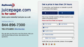 What Juicepage.com website looked like in 2014 (9 years ago)