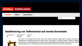 What Joomla-downloads.de website looked like in 2014 (9 years ago)