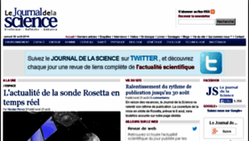 What Journaldelascience.fr website looked like in 2014 (9 years ago)