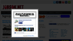 What Jobsok.net website looked like in 2014 (9 years ago)