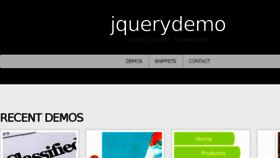 What Jquerydemo.com website looked like in 2014 (9 years ago)