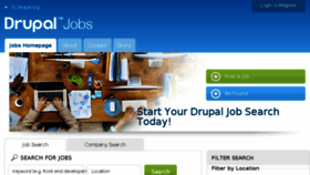 What Jobs.drupal.org website looked like in 2014 (9 years ago)