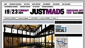 What Justmad.es website looked like in 2014 (9 years ago)