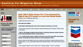 What Justiceinnigerianow.org website looked like in 2014 (9 years ago)