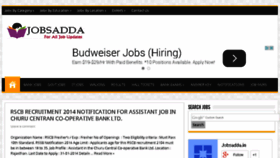 What Jobsadda.in website looked like in 2014 (9 years ago)